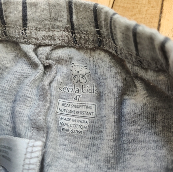 🔴5 /$10 Koala Kids Baseball Pinstripe Pajama Pants with Red Cuffs - Picture 3 of 3